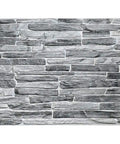 Dark Grey Faux Slate PVC 3D Wall Panels Pack Of 10 For Quick Easy Accent Wall Makeover, textured slate design, single panel view