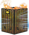 Low Smoke Outdoor Burn Barrel For Trash Paper And Yard Waste Incineration, 55 Gallon Drum With Herringbone Vent Design.