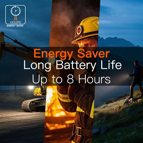 Heavy Duty Aluminum 2D Cell Big Flashlight With High Lumens, Long Battery Life for up to 8 hours