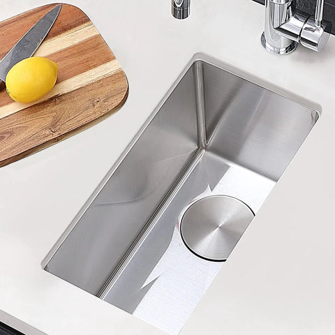 Undermount Bar Sink For RV And Outdoor Kitchen, 10 By 18 Inch, 16 Gauge Stainless Steel Single Bowl, Corrosion Resistant