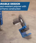 Pocket Hole Jig 520PRO with Easy Clamping and Adjusting, 360 Degree Rotating Handle, 260 Screws Included, durable design shown.