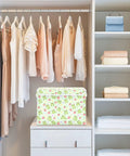 Built Different Foldable Storage Bin With Lid And Handles Collapsible Closet Organizer For Home Bedroom heavy duty 300D Oxford fabric in closet.