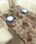 Extra Wide 36 Inch By 160 Inch Light Emperador Marble Contact Paper Peel And Stick for Tables. Waterproof and Heat Resistant.
