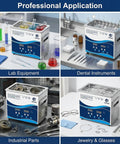 Ultrasonic Cleaner 3.2L 120W Dope Cleaning Power 40kHz With Heater Timer Degassing 110V Digital Dial in professional settings