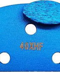 9 Piece Diamond Grinding Shoe Set With Extra Soft Bond For Ultra Hard Floors Visible Diamond Concentration, 40 Grit