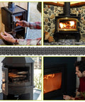 2 rolls LXUEJIE fiberglass rope fireplace gasket tape, self-adhesive, 79×0.4 in for stove and fireplace