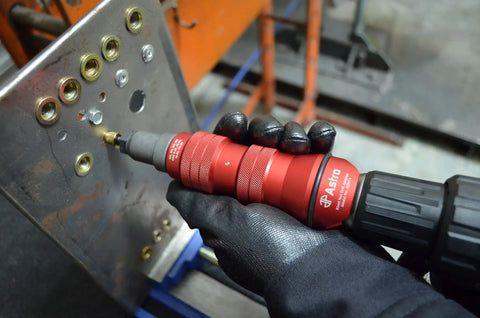 Rivet Nut Drill Adapter Kit Turns Any Drill Into A Power Rivet Nut Setter With 8 Mandrels And Nosepieces drilling metal panel