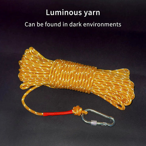 Hella Tough 6 mm Braided Floating Dock Rope With Bright Reflective Markings And Heavy Duty Swivel Hooks For Boat Anchoring Campouts And Lake Days Yellow Twenty Meter Line Rock Solid Build
