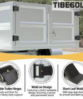 Weld On Trailer Hinges Heavy Duty Tailgate Strap Hinge With Grease Zerk Greaseable Strap Style Leaf Truck Hinge For Strong Easy Door Operation 6 Pack Bundle shown on trailer door