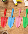 20 Pack Mini Colorful Metal Hand Shovels And Trowels Set For Transplanting And Garden Digging, 11 By 3 Inch Shovels In Four Colors
