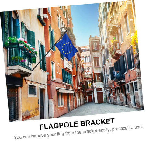 Outdoor Rotating Flagpole Kit With Bracket For Garden Patio And Backyard Use Easy Setup No Fuss Flag Pole Accessory Durable Pole And Bracket For Windy Days Perfect For Flags And Banners