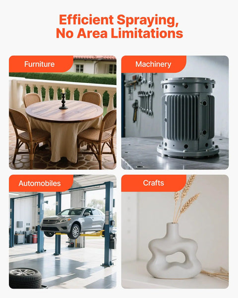 Heavy Duty Lvlp Air Spray Gun Featuring Gravity Feed Cup And Quick Swap Nozzles For A Hella Smooth Automotive And Wood Finish used on furniture, machinery, automobiles, and crafts.