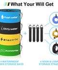 RV Storage And Organization Bags 4 Pack Black Blue Yellow Green Waterproof Organizer For Sewer Hoses Fresh And Waste