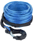 Five Sixteenth Inch 50 Foot Synthetic Winch Rope 13000 Lbs With Protective Sleeve And Forged Hook