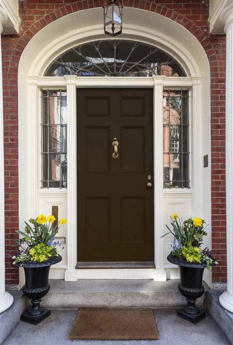 Front door painted with All In One Refinishing Paint For Furniture And Cabinets And More No Stripping No Sanding No Priming.