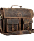 Premium Buffalo Leather 18 Inch Laptop Messenger Bag For Men And Women Dope Satchel Office Briefcase With YKK Zippers