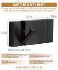 Two Pack Waterproof Matte Black Towel Hooks For Bathrooms And Kitchen Wall Mounted Built To Last Coat And Robe Hooks size 5.1x1.9x0.6 inches