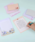 Floral Pastel Letter Paper Set With Envelopes, 60 Letter Sheets And 30 Envelopes In Ten Unique Floral Designs, 5.2 By 7.3 Inch
