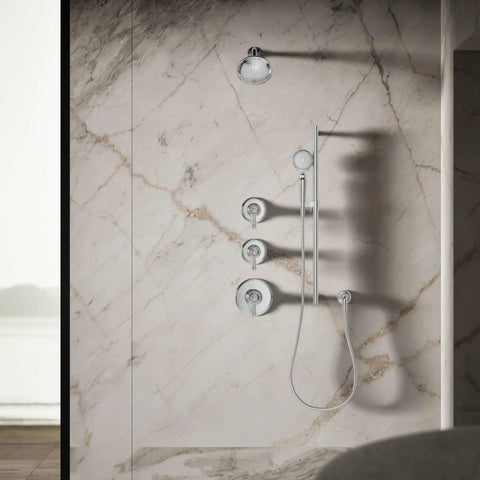 Artifacts Single Function Showerhead With Katalyst Air Induction Technology 2.5 Gpm 66 Nozzle Sprayface For Broad Coverage in shower