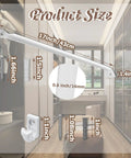 Heavy Duty Six Piece 12 Inch Wire Shelf Brackets With Rust Proof White Epoxy Coating Include Handy Shelf Clips And Mounting Hardware For Zero Hassle Garage Or Closet Rack Setups Every Single Day dimensions with white bracket and mounting hardware