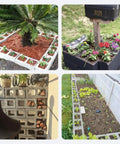 DIY Concrete Brick Molds For Hollow Bricks Reusable Plastic Forms For Backyard Gardens showing various uses in garden projects.