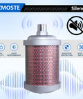 Exhaust Silencer For Air Compressors Dryers And Vacuum Pumps With One Half Inch NPT Male Connection Built For Heavy Duty Industrial Noise Reduction And Quiet Operation