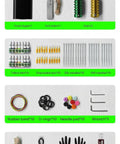 Four Coil Tattoo Machine Kit Set For Lining Shading And Coloring With Power Supply Foot Pedal Cartridges And Color Pack