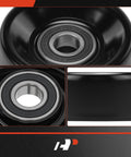 A-Premium belt idler pulley with black metal housing and bearing, automotive part.