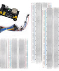 Maker Friendly Solderless Breadboard Kit For Arduino Projects With 70 Piece Set including breadboards, jumper wires, power supply