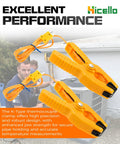 2 Pack K Type Thermocouple Sensor Leads With Clamp Jaw Clips For HVAC And Plumbing Gauges, Pipe Clamp Temperature Probes