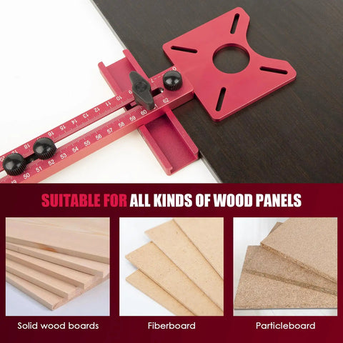 Durable Built Different 3 In 1 Aluminum Alloy Router Flip Base with adjustable gauge for precise milling on wood panels.