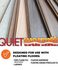 Radiant Floor Heating Mat For Floating Floors 3X5 Cuttable 240V Easy Install No Mess No Fuss Covers 15 Sq Ft; vinyl plank compatibility
