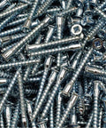 250 Piece Pozi Drive Flat Head Wood Screws M7 By 50mm Confirmat Coarse Thread For Quick DIY Woodworking Projects Heavy Duty Connectors