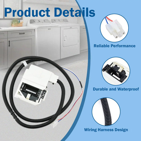 Easy Fit Washer Lid Lock Assembly For Whirlpool And Maytag Washers Replacement Numbers W11670519 AP7214714 on wiring harness