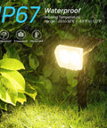 Outdoor Solar Spot Lights 12 LED IP67 Waterproof Dusk To Dawn Landscape Spotlights Auto On Off 2 In 1 Adjustable Solar Wall Lights