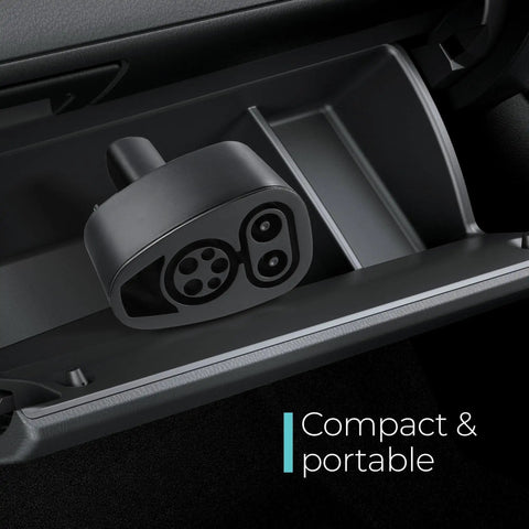 Compact CCS to NACS Tesla Charger Adapter for All Tesla Models and CCS Enabled EVs 250 kW DC Fast Charging 500A at 500V