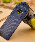 Circle Cutting Router Jig With Pro Grade Precision For Making Perfect Circles From Two And A Quarter Inches To Eighteen And One Sixteenth Inches In One Sixteenth Inch Increments 256 Circle Sizes Industrial Grade Polycarbonate Lifetime Guarantee showing template with router on wood surface.
