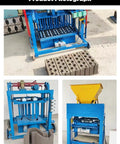 Industrial Brick Making Machine And Cement Block Production Equipment For Workshops Featuring Hella Solid Hydraulics and a No Sweat Build.