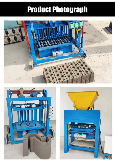 Industrial Brick Making Machine And Cement Block Production Equipment For Workshops Featuring Hella Solid Hydraulics and a No Sweat Build.