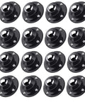 Heavy Duty Self Adhesive Swivel Caster Wheels 1 Inch Black For Furniture Replacement with 16 pack view.