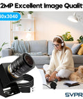 High Speed 1080P 120fps USB Camera For Golf Swing Analysis With 12MP Sensor 4K Capable Manual Focus And 3X Optical Zoom UVC Plug And Play Webcam For PC Mac Laptop Raspberry Pi showcased in a living room setting with a woman using a laptop on the couch.