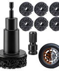 Wheel Hub Cleaning Tool And Stud Cleaner Kit With Six Grinding Bits for rust removal and brake hub resurfacing
