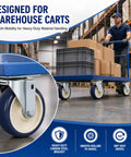 Premium 5 Inch Caster Set Brings Rollin Smooth Moves To Your Workflow Using Silent Nonmarking Polyurethane Wheels for carts.