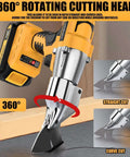 Cordless Metal Shears Brushless 20V Max Tool Only With 360 Degree Pivoting Head for cutting stainless steel and metal sheets.