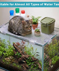 12 Pack Clear Aquarium Lid Clips For Rimless Fish Tanks Hold Your Glass Cover Snug And Square These Durable Plastic Brackets on tank corner.