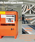 Heavy Duty 1 Inch Electric Rebar Bender And Cutter With Rock Solid Build And Zero Fuss Operation For Knockout Precision Cuts With Dual Flex Angle Locks On 110V machine with controls in a workshop environment.
