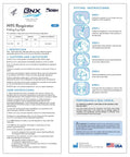 Instruction sheet for N95 Mask Black Particulate Respirator Over-The-Head Headband Fit NIOSH Certified 95 Percent Protection Made In USA.
