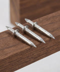 Double Headed Baseboard Screws For Solid Wood Trim And MDF Skirting, High Carbon Steel No Mark Invisible Nails on wood surface