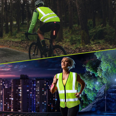 Bulk 30 Pack High Visibility Reflective Safety Vests With Pockets For Men And Women Neon Yellow Size L Mesh Construction for night safety