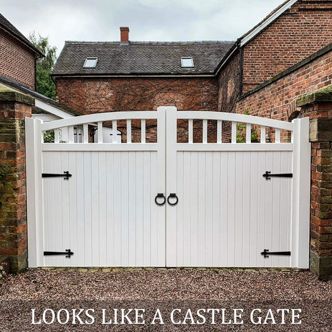 White gate with matte black ring garage door pull 3.9 inch metal sliding barn door handle knob for farmhouse doors gates